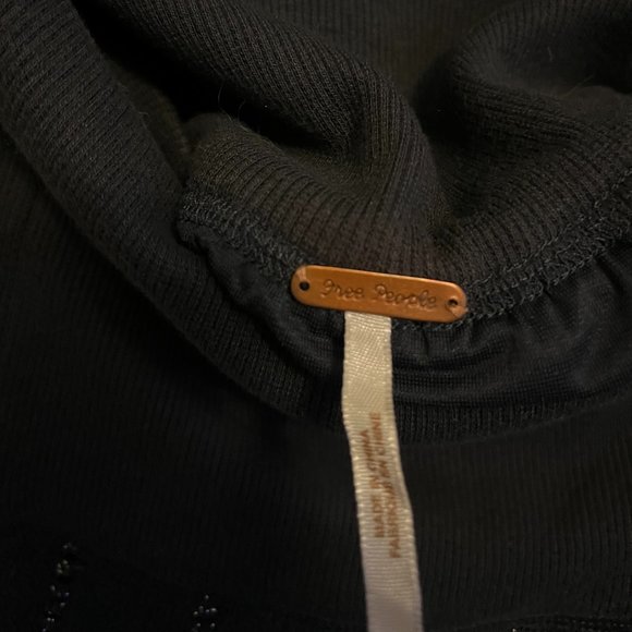 Free People Women's Blue High Waisted Rib Knitted Skater Skirt - Picture 5 of 5